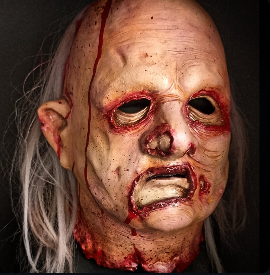 Texas Chainsaw Massacre exclusive latex mask inspired by the Netflix character, movie, mask, Halloween, Texas