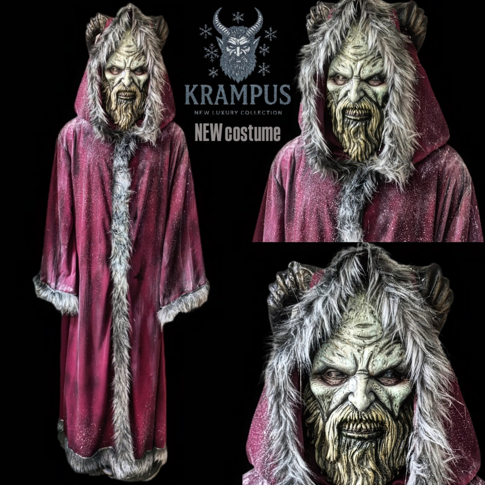 Krampus Costume #1/ (costume +MASK) christmas, cosplay, movie, costume, mask, navidad, halloween