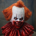 Clown latex mask penny / movie, cosplay, halloween, terror, clown, circus, mask, costume