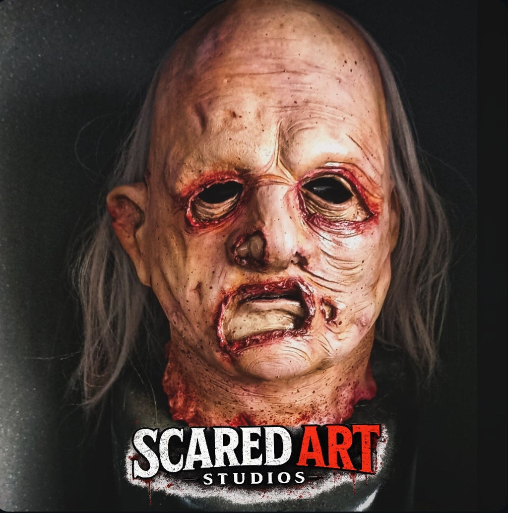 Texas Chainsaw Massacre exclusive latex mask inspired by the Netflix character, movie, mask, Halloween, Texas