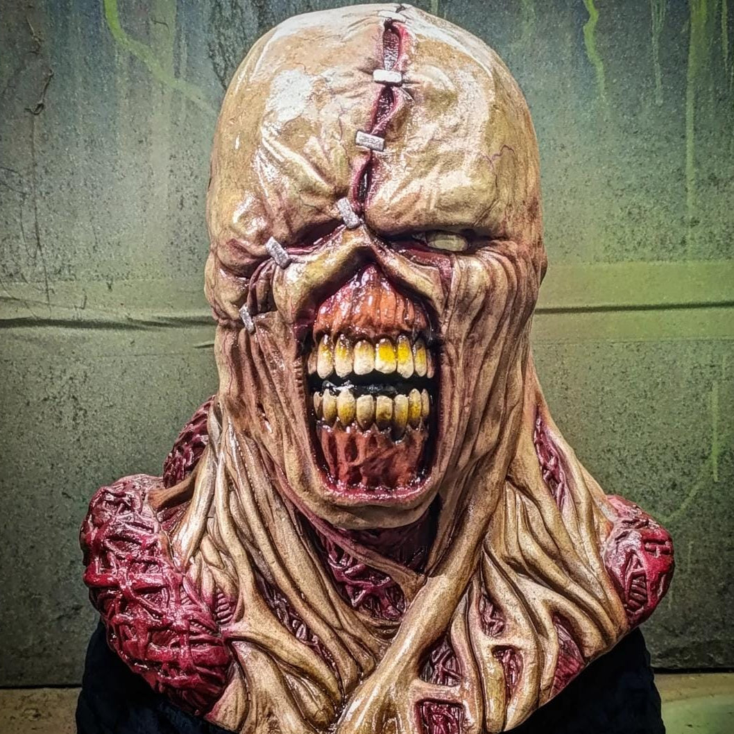 Némesis latex mask ,  movie, resident, Game, villain, halloween, cosplay, gift