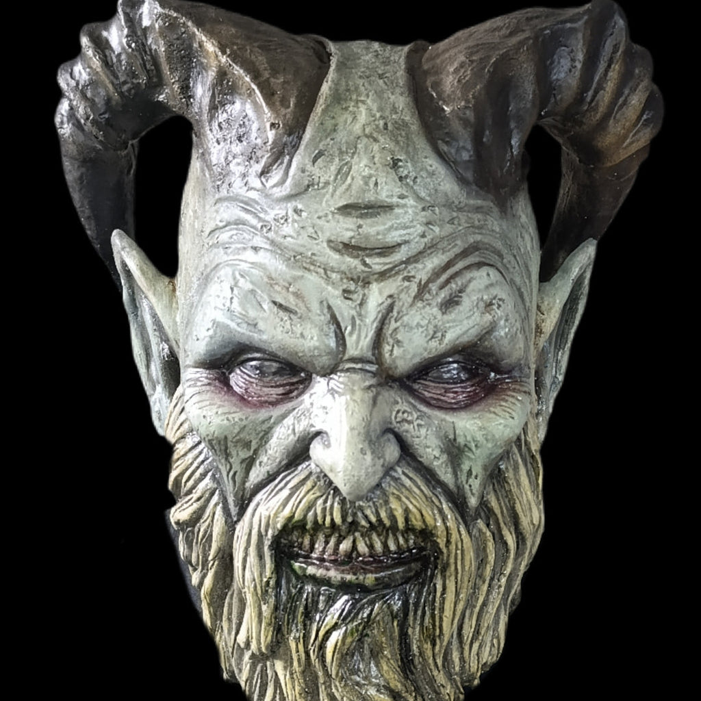 Krampus #2 latex mask , christmas, halloween, terror, cosplay, navidad, greenstmas