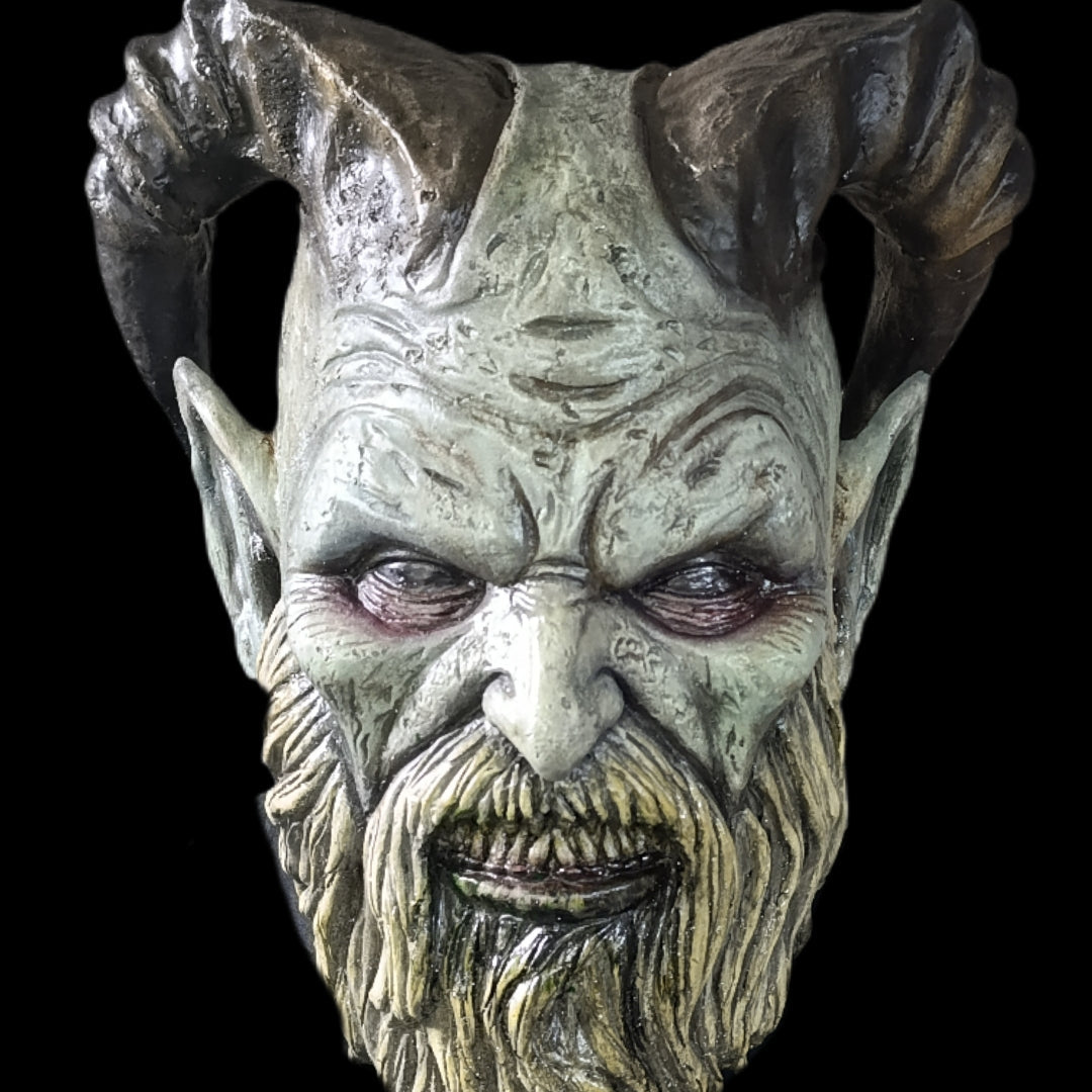 Krampus #2 latex mask , christmas, halloween, terror, cosplay, navidad, greenstmas